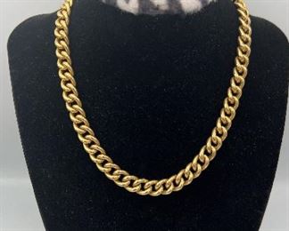 SJP929-14k Gold Chain Link Necklace