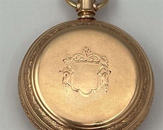SJP932-Antique Waltham Pocket Watch Gold Filled Case