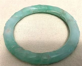 SJP805 Carved Jade Bracelet 