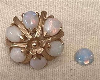 SJP823 14K Opal Ring Size 6