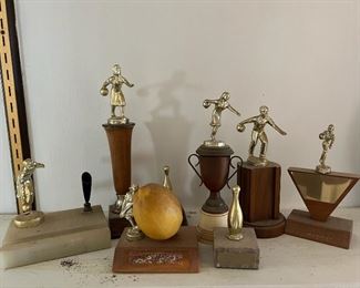 SJP694- Vintage Bowling Trophies 