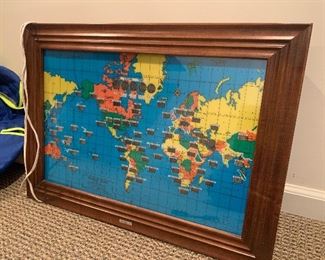 Howlers Miller mid century world clock 