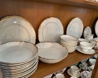 Gorgeous Mikasa China set. Serves 12-16. Extra China in carrying cases