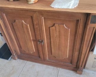 A two door cabinet
