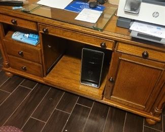 This piece can be used as a desk, tv stand or whatever you can think of