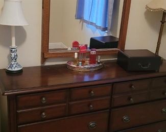 Very nice dresser and mirror