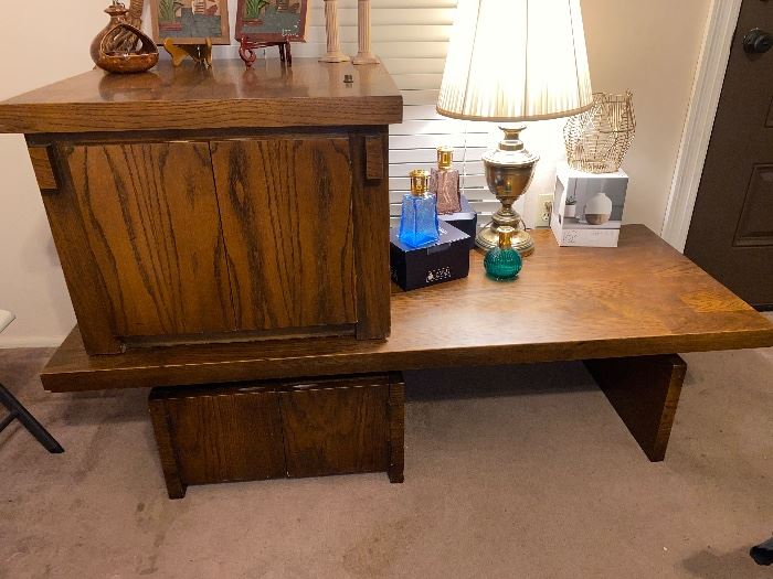 MCM coffee table and side table