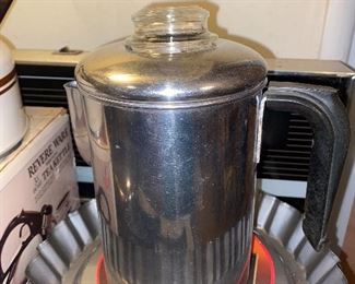 You can’t get a better cup of coffee than one from an aluminum pot!
