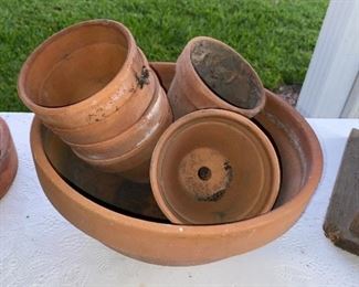 Lots of clay pots to choose from