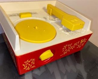 Vintage child’s fisher price phonograph