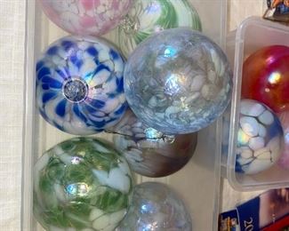 Blown glass ornaments 