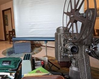 MCM Slide Projector, Movie Projector, Splicer, Polaroid Camera, and lots more