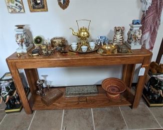 Vietnamese Glazed Pottery Elephants - Pair                                                                                                                                                                                              Syrian Boxes                                                                                Console Table, Korea                                                                                                  