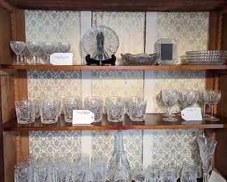 Wiesbaden Germany Crystal - Water Goblets, Wine Glasses, Highball Glasses, Liquor Glasses, Decanter and Brandy Sniffers