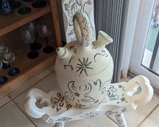 Swedish Three Legged Chair                                                                 Earthenware Vessel