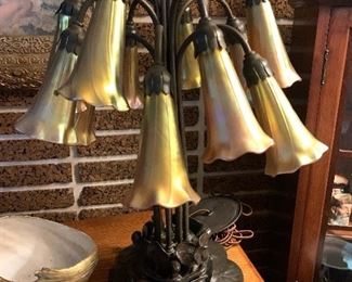 Antique Lilly Lamp 