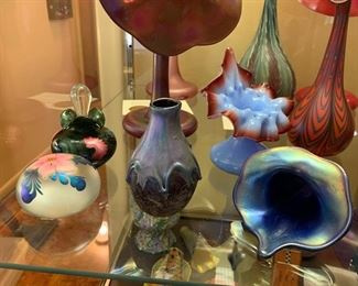 Jack in the Pulpit, hobbs, baby blue oxblood vase