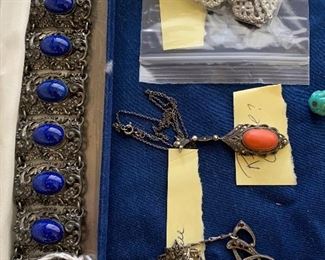 Antique Lapis Lazuli Bracelet