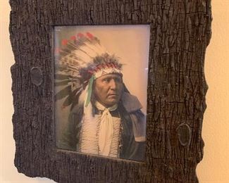 Turn of the century framed Indian picture