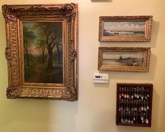 Gorgeous artwork, spoon collection