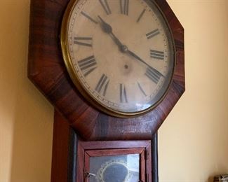 Late 1800's Ansonia octagon rosewood clock