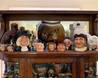 Roseville, Staffordshire dogs, Royal Daulton