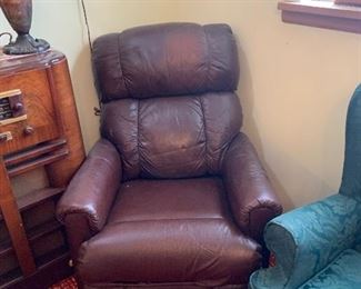 Comfortable leather layZboy recliner 