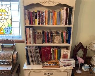 Very nice antique Regency style book case with 3 drawer storage