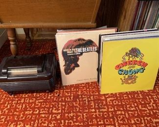 Large record collection, Stromberg Carlson Tube radio