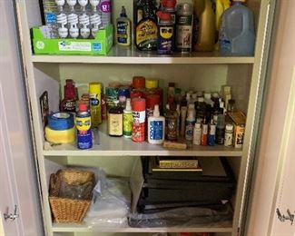 Cleaners, glues, light bulbs, stains