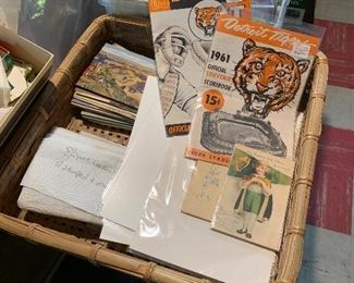 Detroit tigers programs, vintage post cards 