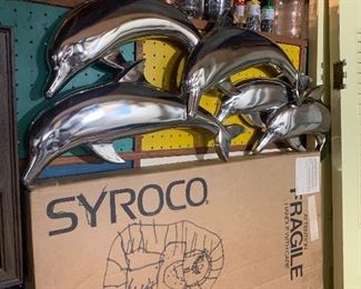 Syroco Mid Century dolphins 