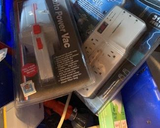 Electrical items, car vacuum, power surge protector