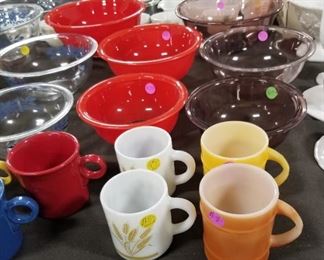 Vintage FireKing and Pyrex