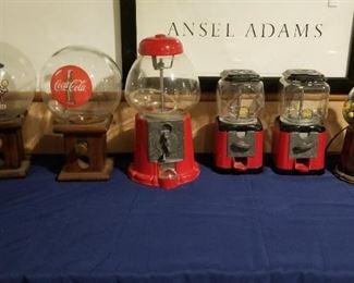 Vintage gumball machines