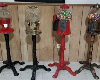 Vintage gumball machines