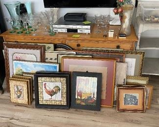 Variety of wall decor and art