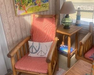 Rustic porch furniture