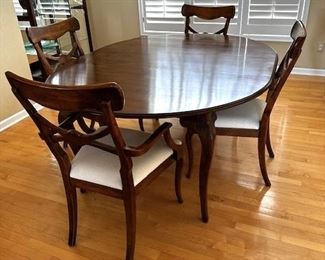 Dining table by Pennsylvania House (two leaves) only 4 chairs
