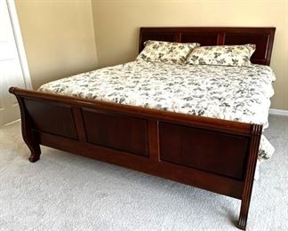 King size bed with excellent Sealy mattress made by Pennsylvania House