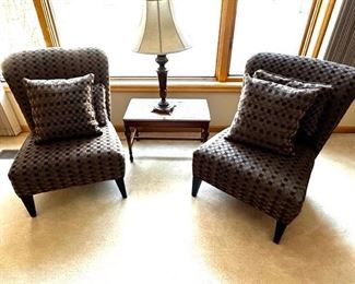 Armless easy chairs