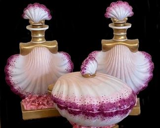 4. Mottahedeh 3 pc perfume and dresser set