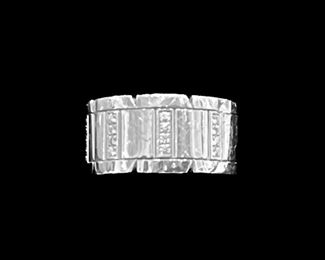 6b Cartier 18K White Gold Diamond Band 