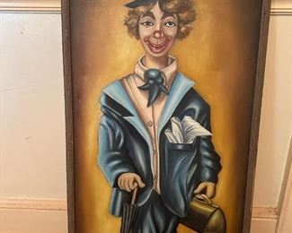 J Menezes Clown Painting
