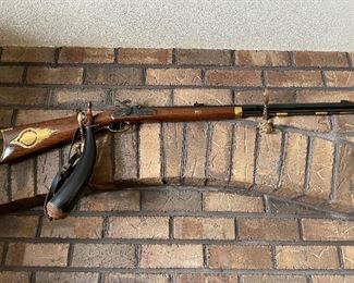 Working .45 caliber black powder muzzle loader rifle. Also doubles as a nice wall hanger.