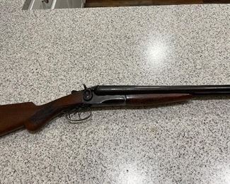 Hercules 12 ga. external hammer double barrel shotgun.