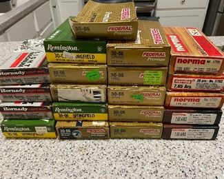 Ammo 30-06 and 7.65 rifle. Must be 18 years of age to purchase.