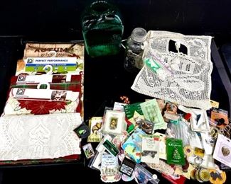 017 Vtg Blenko Green Ribbed Vase Pin Explosion