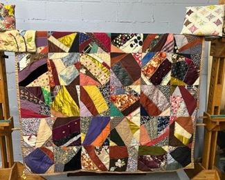 Atq Crazy Quilt Pillows