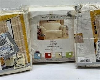 Drapes Love Seat Cover